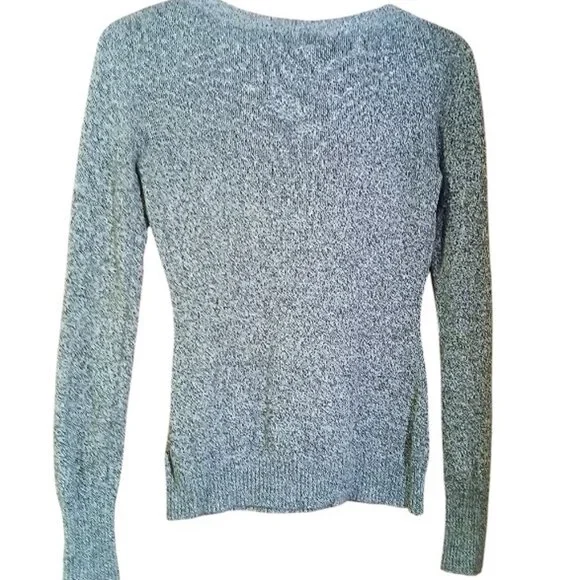 EXPRESS Black/Gray Slim Fit Crew Neck Sweater - Like New - Picture 6 of 10